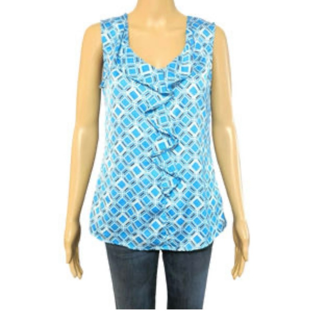 Banana Republic XXS ruffle tank top blouse